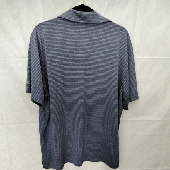 Walter Hagen men's golf shirt size XL light grey with dark stripes, - Picture 4 of 5